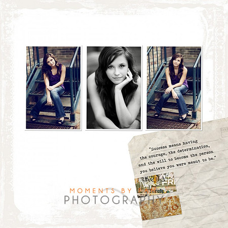 {cover story} sample page one